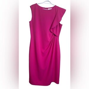 Laura Pink Ruffle Dress